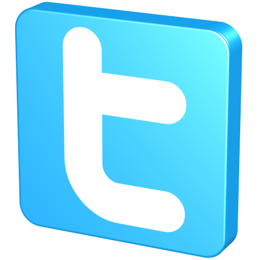 Blue Twitter Icon 512x512 png